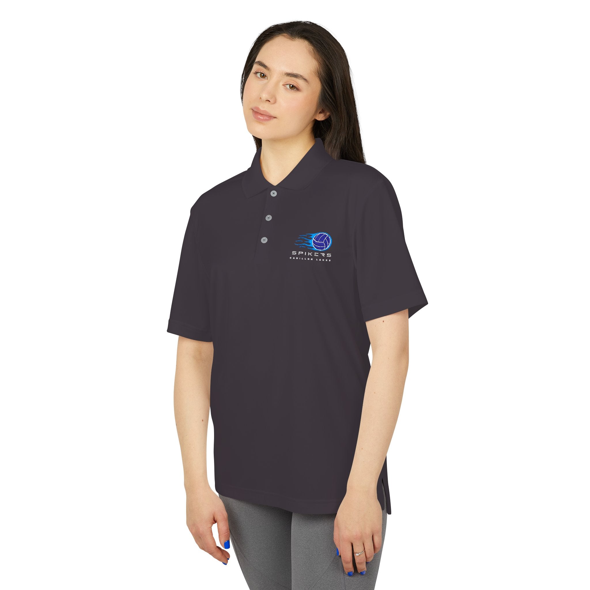 Spiker Blue / adidas Unisex Performance Polo