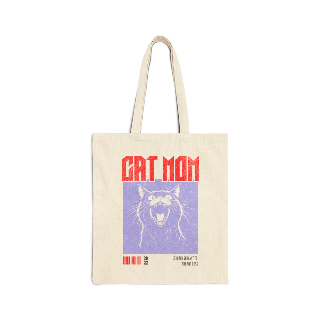 Cat Mom Canvas Tote