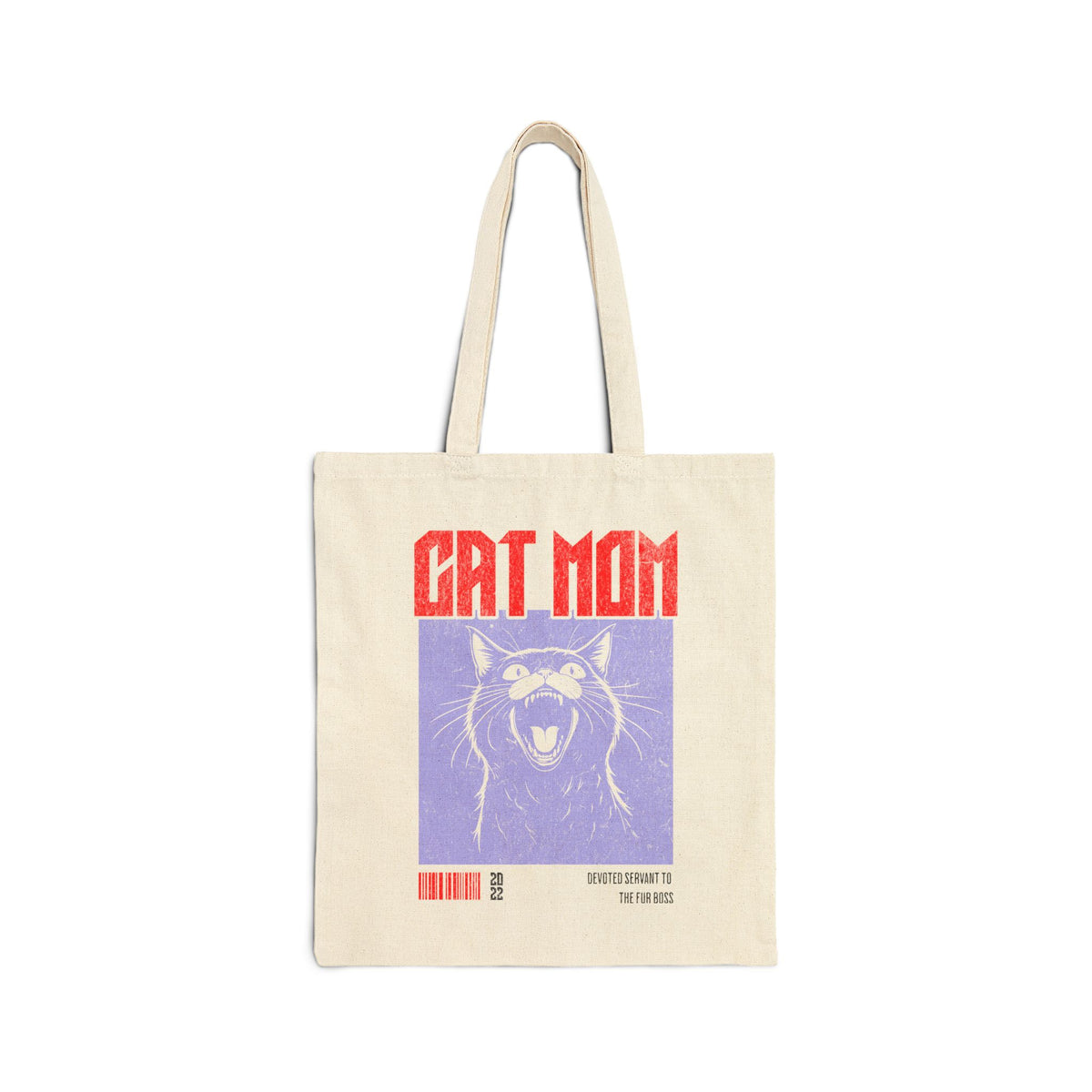 Cat Mom Canvas Tote