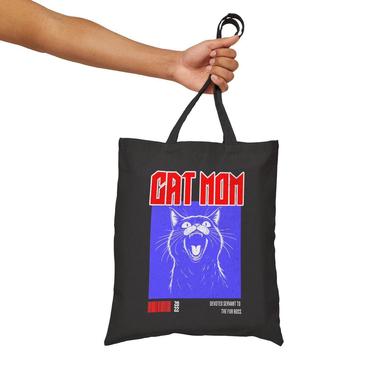 Cat Mom Canvas Tote