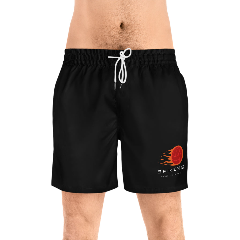 Spikers Logo Swim Shorts | Men's Mid-Length - Red